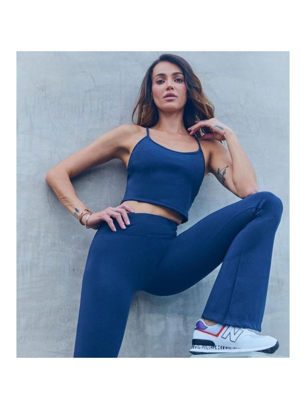 Koral Leah Blackout Sports Bra Sz L Navy